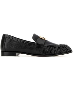 Fendi Leather Loafers - Black
