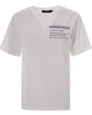 Weekend by Maxmara Printed T-Shirt - White