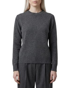 Max Mara Knitted Crew Neck Sweater - Gray