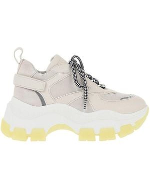 Prada Lace Up Sneakers - White