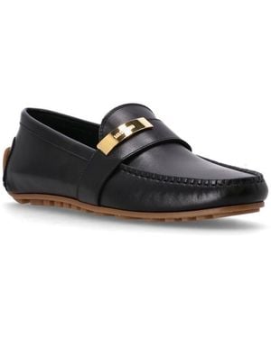 Moschino Leather Loafers - White