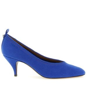 Versace Slip On Pumps - Blue