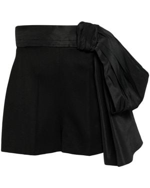 McQueen Bow Shorts - Black