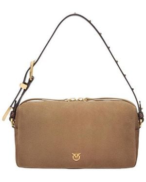 Pinko Logo Medium Crossbody Bag - White