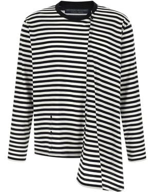 Yohji Yamamoto Paneled Sweater - Black