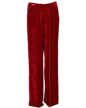 P.A.R.O.S.H. Straight Elasticated Pants - Red