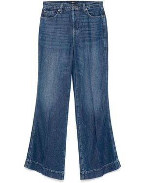 Seven7 Flared Leg Denim Jeans - Blue