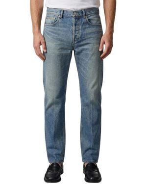 Saint Laurent Tapered Mid Rise Jeans - Blue