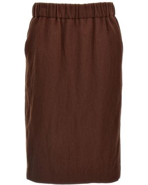 Dries Van Noten Safya' Skirt - Brown