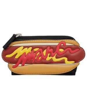 Marc Jacobs Hot Dog Graphic Wallet - Orange