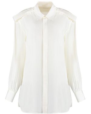 Burberry Regular Solid Shirt - White