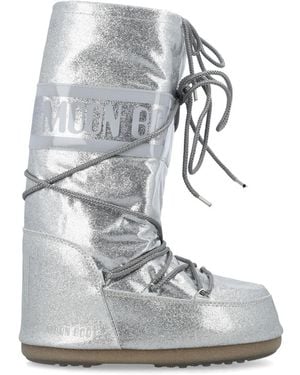 Moon Boot Logo Boots - Gray