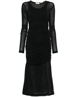 BITE STUDIOS Rigel Layered Gathered Dress - Black