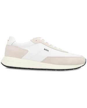 BOSS Solid Sneakers - White