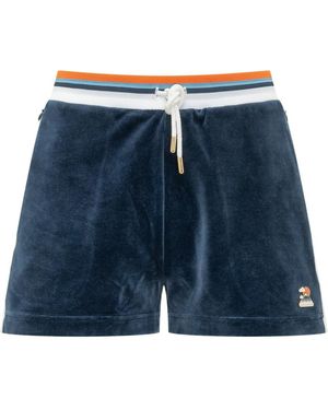 CASABLANCA Logo Drawstring Shorts - Blue