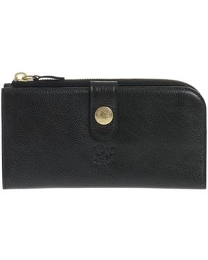 Il Bisonte Hammered Textured Wallet - Black
