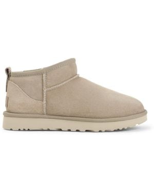 UGG Sand Solid Slip On Boots - Gray