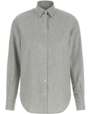 Xacus Regular Textured Shirt - Grey