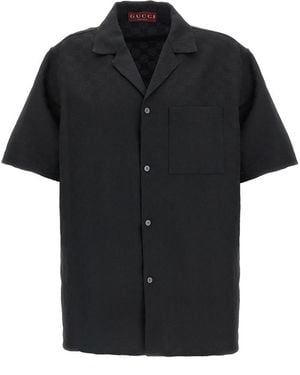 Gucci Regular Jacquard Shirt - Black