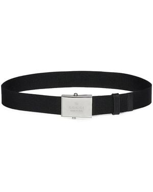 Gucci Rectangular Buckle Belt - Black