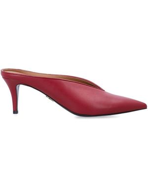 Stella McCartney Brushed Heel Mules - Red