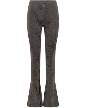 DIESEL Printed Flared Pant - Gray