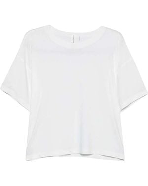 Norma Kamali Solid Round Neck T-Shirt - White