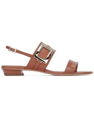 Roger Vivier Solid Sandals - Natural