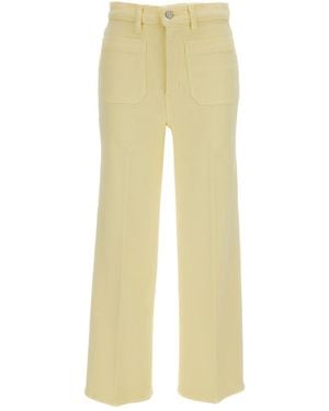 FRAME Flared High Rise Jeans - Yellow