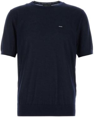 Prada Logo Sweater - Blue