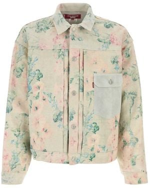 Junya Watanabe Floral Print Jacket - White