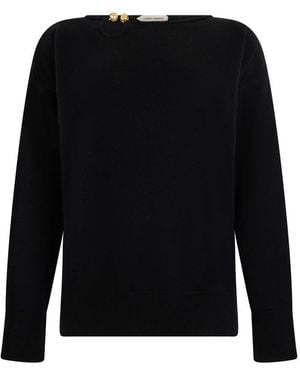 Alberta Ferretti Boat Neck Sweater - Black