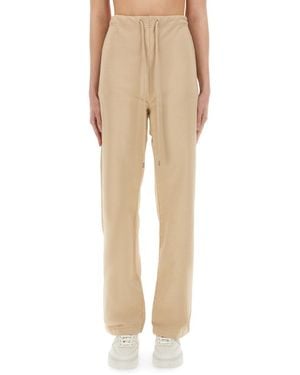 Moschino Relaxed Drawstring Pants - Natural