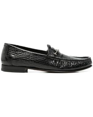 Tom Ford Textured Loafers - Black