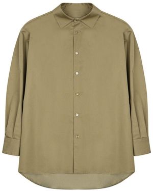 DARKPARK Khaki Relaxed Solid Shirt - Green
