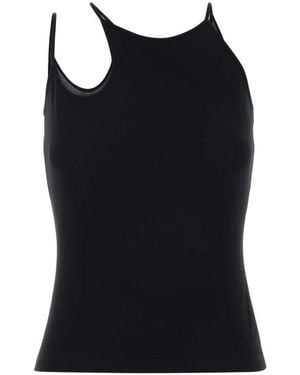 McQueen Scoop Neck Top - Black