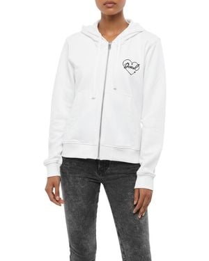 DIESEL Logo Hood Sweatshirt - White