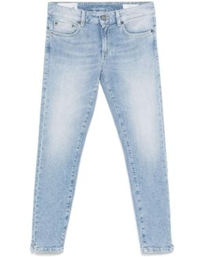Dondup Slim Mid Rise Jeans - Blue