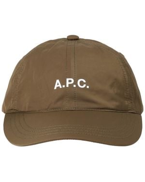 A.P.C. Logo Baseball Hat - Brown