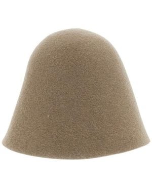 Jacquemus Logo Cloche Hat - Natural