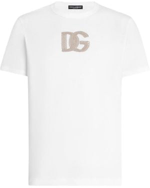 Dolce & Gabbana Logo Crew Neck T-Shirt - White