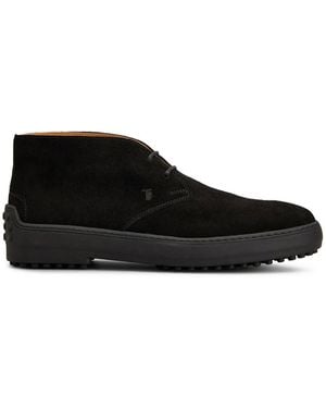 Tod's Suede Boots - Black