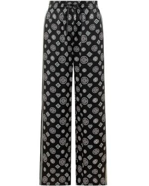 CASABLANCA Relaxed Logo Print Pants - Black
