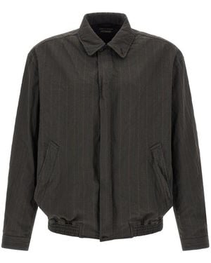 Comme des Garçons Striped Jacket - Black