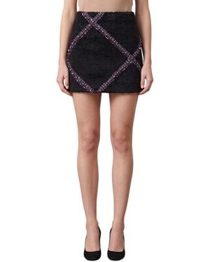 Des Phemmes Embellished Mini Skirt - Black