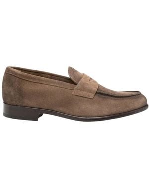 Doucal's Suede Loafers - Brown