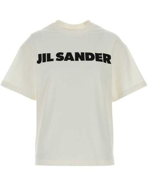 Jil Sander Cotton Oversize T-Shirt - White