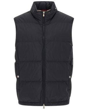 Brunello Cucinelli Dark Sleeveless Jacket - Black