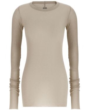 Rick Owens Solid Crew Neck T-Shirt - Natural