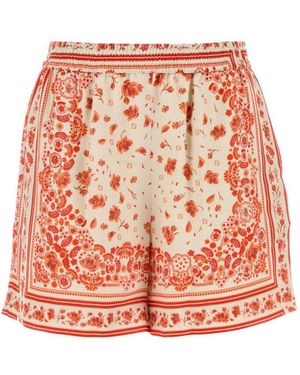 Fendi Silk Shorts - Orange
